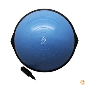 D-Ware BOSU Ball Balancetrainer Gymnastikball Training Home blau 65 cm DEFEKTWARE