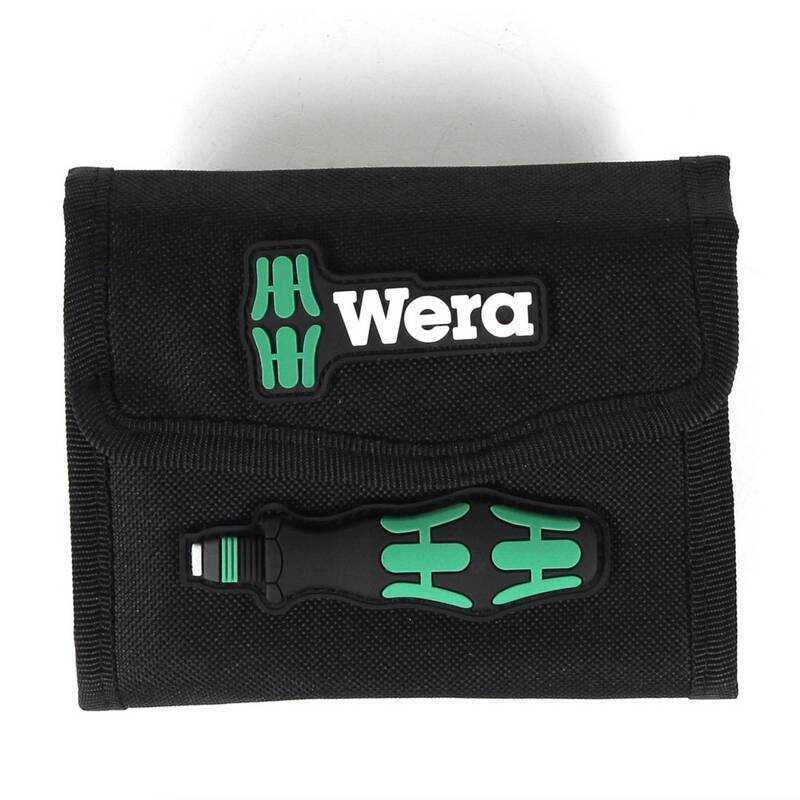 Wera Bit-Schraubendreher Kraftform Kompakt KK 60 17-tlg. mit Tasche 1/4" 6,3mm - 4013288096289