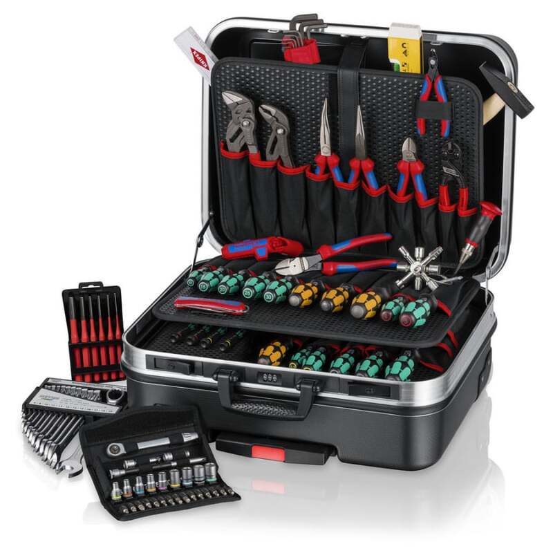 KNIPEX Werkzeugkoffer BIG Basic Move 90-teilig Werkzeugset 33l schwarz 515mm - 4003773086222
