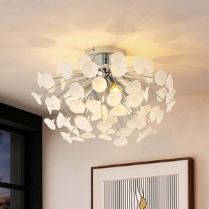 B-Ware Lindby Deckenleuchte Yurina LED Lampe Leuchte dimmbar chrom weiß Ø 56 cm 34 cm