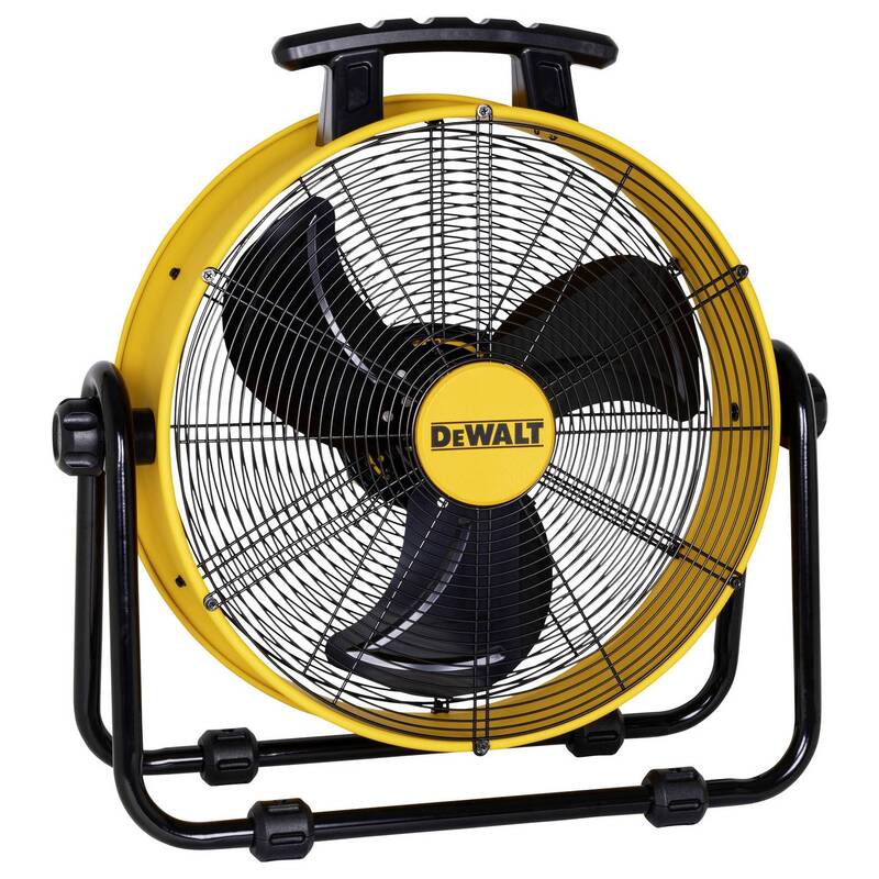 DEWALT Bodenventilator 110 W 688 mm Gelb 3 Schaltstufen 560 l/s 63 dBA - 6921183000905