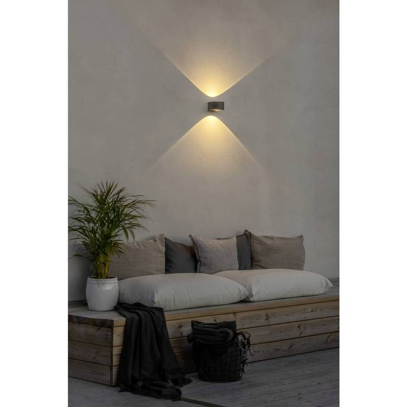 Konstsmide Außenwandleuchte Gela 7882-370 Wandleuchte LED Gartenlampe - 7318307882377
