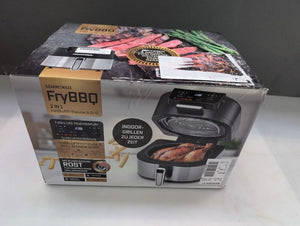 B-Ware GourmetMaxx Heißluft-Fritteuse 5l 2000W Fritteuse Airfryer Grillfunktion Zubehör