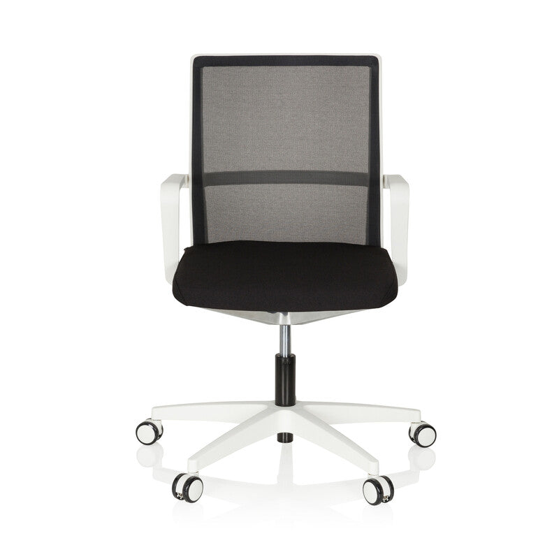 hjh OFFICE Bürostuhl Drehstuhl Stuhl 3D Netzstoff weiss schwarz Armlehnen Netz - 4251084668198