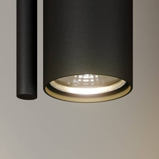 Sigma Lighting Deckenspot Deckenlampe Lampe Leuchte Strahler 3-fl. Leda schwarz - 5902846819837