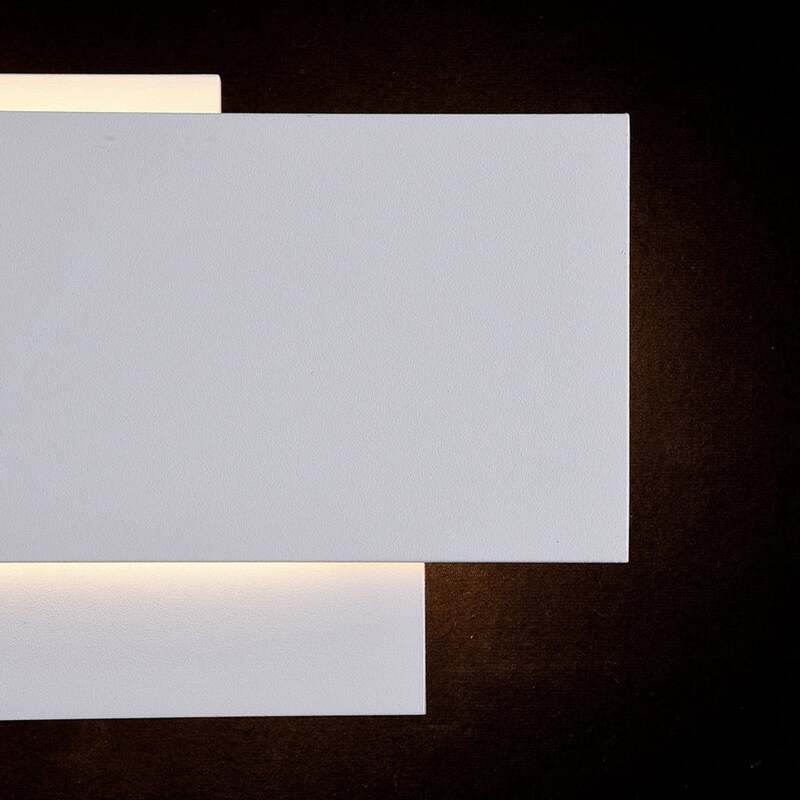 MAYTONI Wandleuchte Wandlampe Trame LED Leuchte Lampe weiß 26x12,5cm IP20 - 4251110042985
