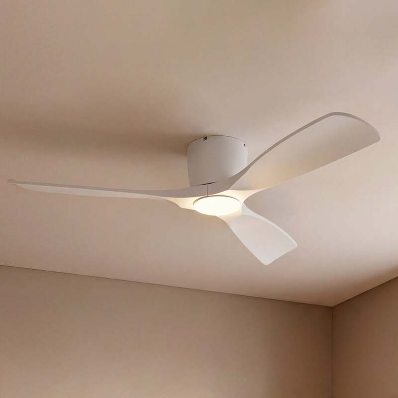 Deckenventilator Ventilator Lampe LED Smart Lucande Moneno weiß WLAN Tuya App - 4251911780055