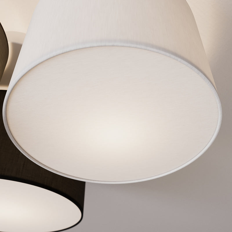 Lindby Deckenleuchte Lampe Laurenz LED 3-flg dimmbar grau braun Ø20-32cm - 4251096563238