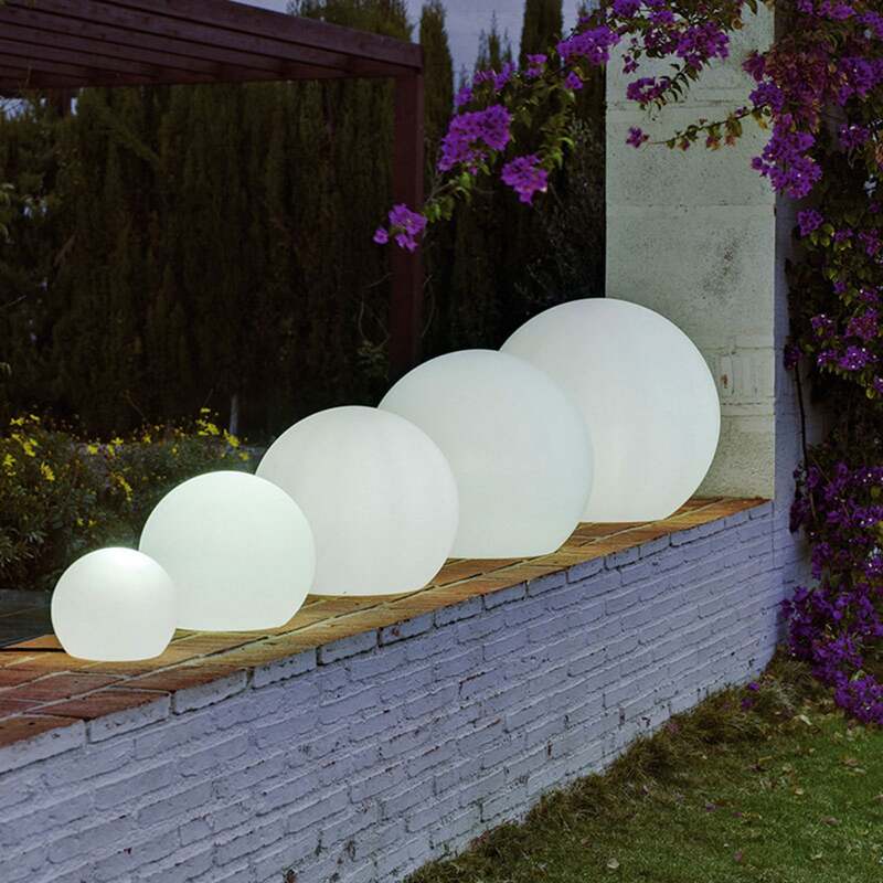 Newgarden LED-Solarleuchte Buly Gartenleuchte Kugel IP65 Ø40cm dimmbar weiß - 8436558745612