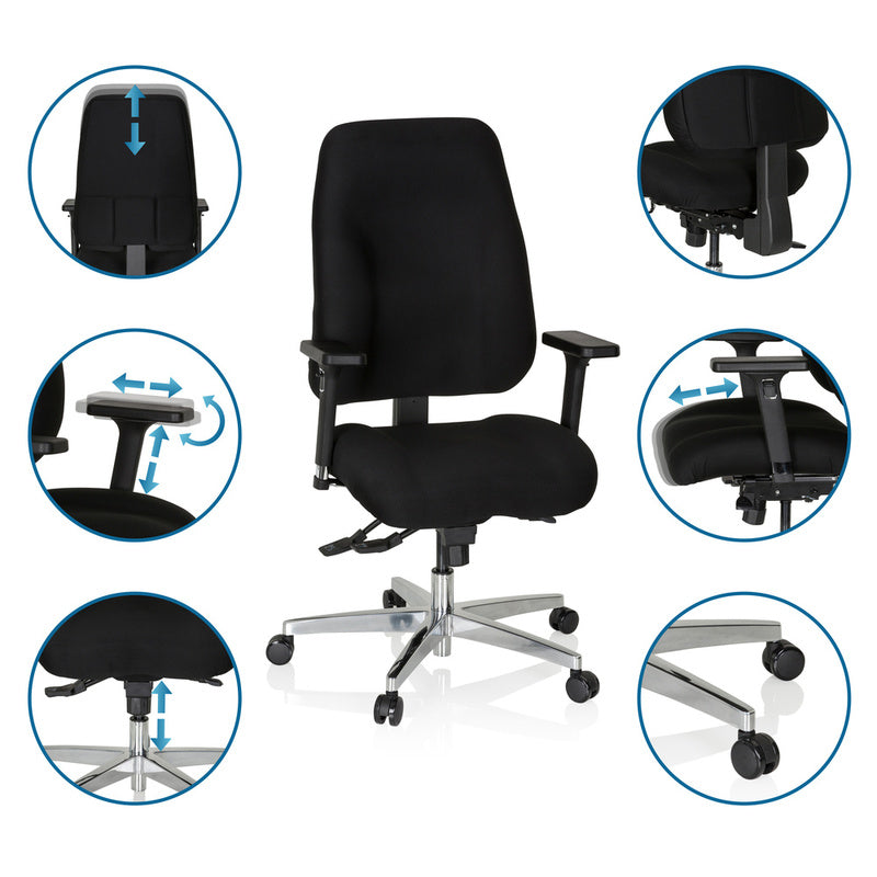 hjh OFFICE ZENIT COMFORT Profi Bürostuhl Stuhl Drehstuhl Schreibtischstuhl406 - 4251084668396