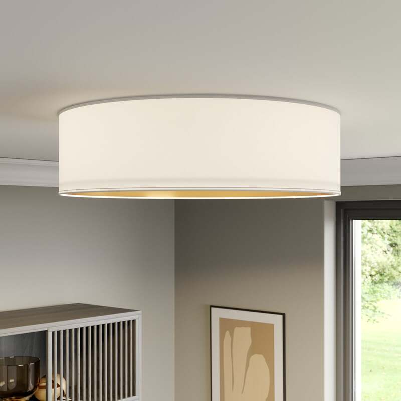 TK-LightingDeckenleuchte Bilbao LED Lampe dimmbar weiß gold Ø60cm 17cm Höhe - 5901780534332