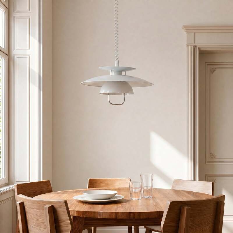 Lindby Hängelampe Hängeleuchte Nadija LED Pendelleuchte dimmbar weiß 43cm Höhe - 4251096525458