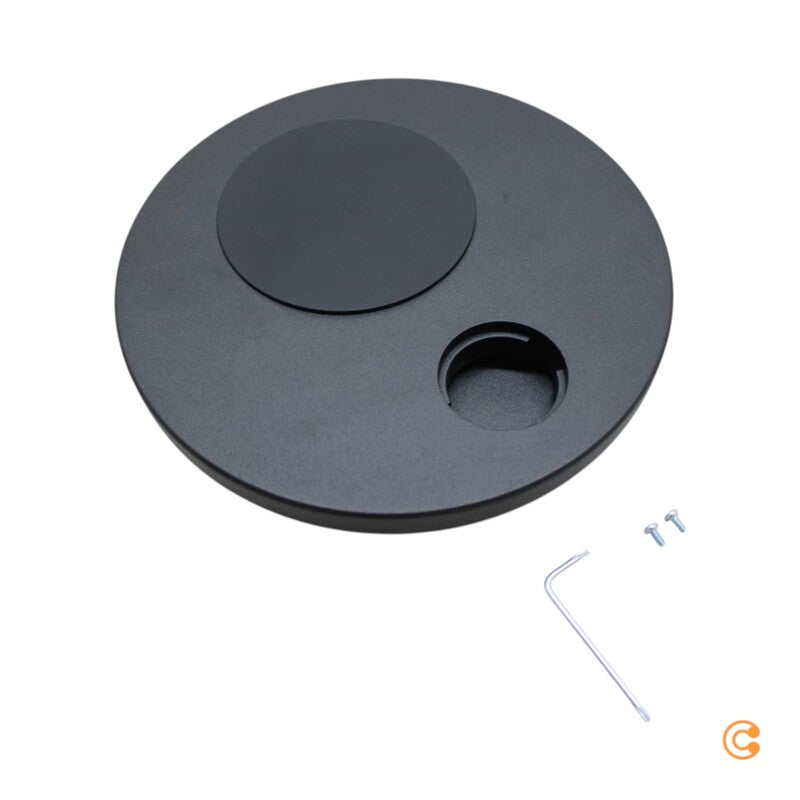 Glamox Fuß für Tischleuchte Basis Motus Flat Induktion schwarz Lampenfuß 3kg - 7040670285188
