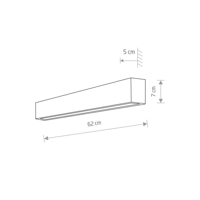 Nowodvorski Lighting Wandleuchte Wandlampe Straight S schwarz Leuchtmittel inklu - 5903139759694