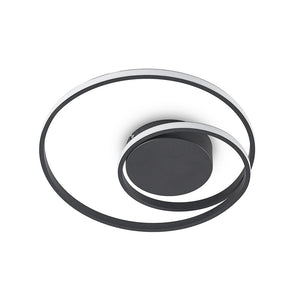 B-Ware Lindby LED-Deckenleuchte Youna schwarz 39 cm dimmbar Aluminium 22 W 3000 K