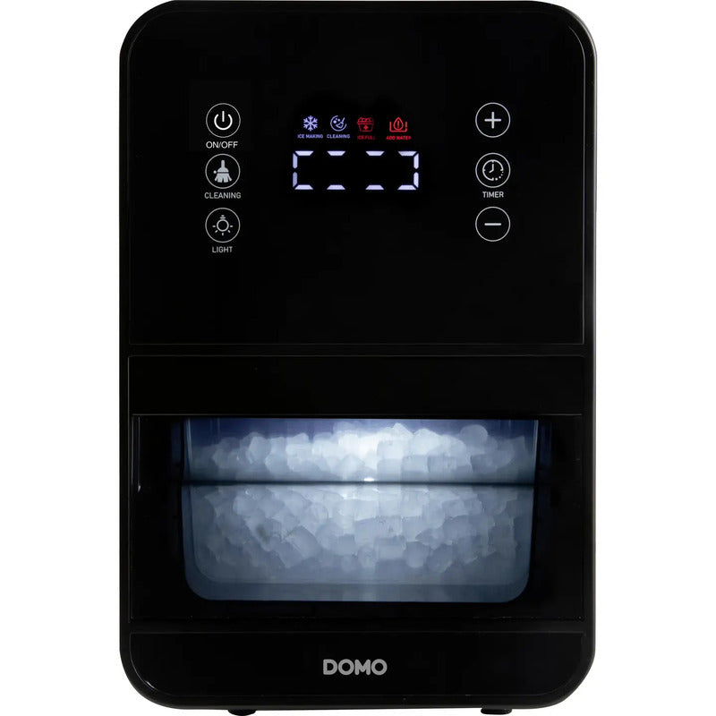 Domo EISWÜRFELMASCHINE DO9286IB 15kg/Tag Touch-Display Selbstreinigung Schwarz - 5411397170699