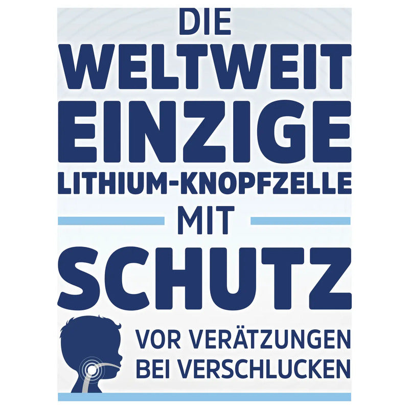 Energizer Knopfzelle CR2032 3V Lithium Batterie Ultimate Child Shield 4 Stück - 7638900452709