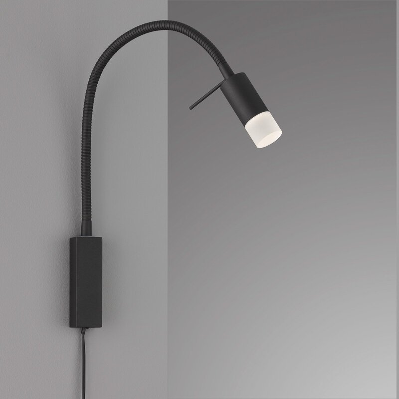 FISCHER & HONSEL LED-Wandlampe Seng, flexibler Arm, mit Diffusor - 4003694304283