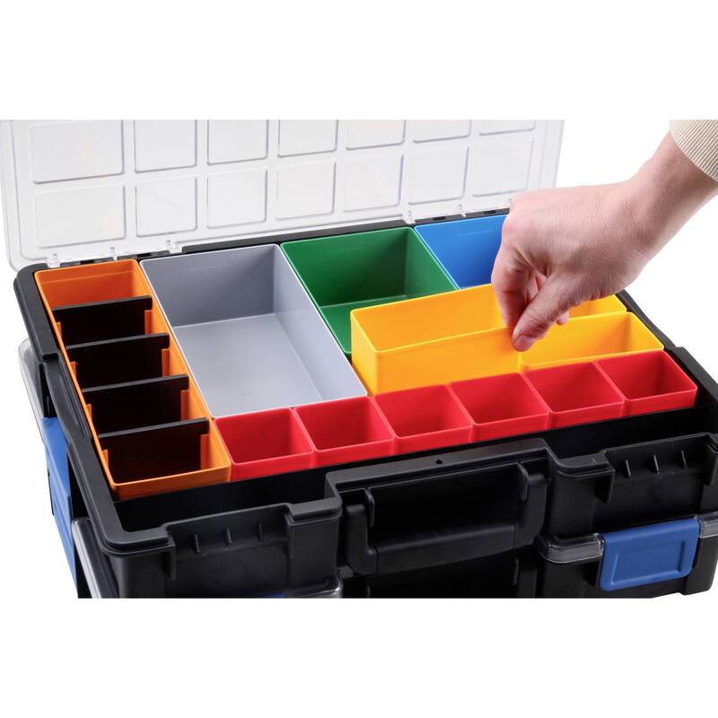 Allit Sortimentskoffer EuroPlus Pro K44/21 Werkzeugkoffer 21 Fächer schwarz - 4005187542400