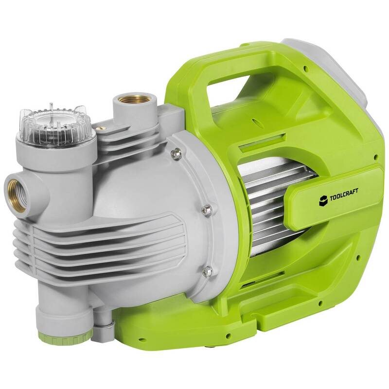 TOOLCRAFT AUTOMATIK GARTENFILTERPUMPE 6000 l/h 53 m Förderhöhe IPX4 1300 W - 4064161310138