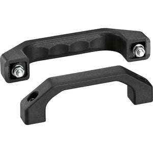B-Ware Rohde Universalgriff RG-1P.100.84 Griffserie RG schwarz 1000N 7 Stück 19x33mm