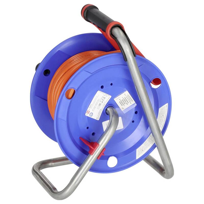 Brennenstuhl Kabeltrommel 25m orange Schutzkontakt-Stecker 3-fach IP44 - 4007123683086