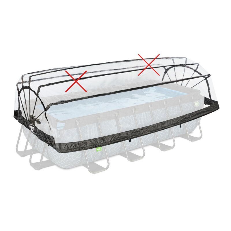 EXIT Poolabdeckung Poolplane Abdeckung 400x200cm universell SIEHE TEXT/FOTO - 8720791611439