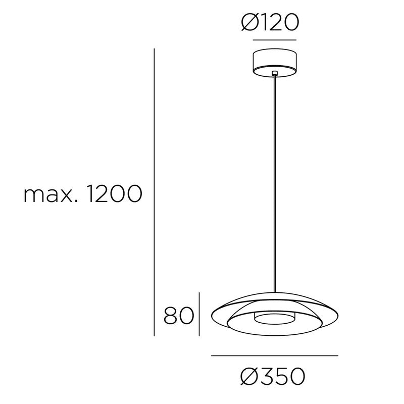 LEDS-C4 Noway Small Light for Life zentral gold Deckenlampe Deckenleuchte Lampe - 8445386083261