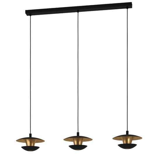 EGLO Hängeleuchte Pendelleuchte LED Nuvano schwarz gold Wohnzimmerlampe Esszimme - 9002759996635