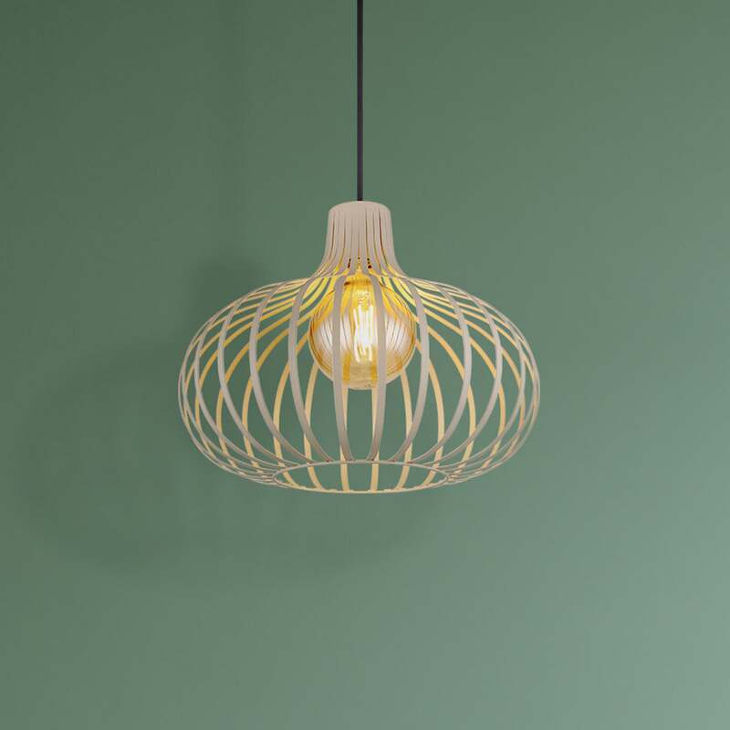 Globo Hängeleuchte Mateo LED Pendelleuchte dimmbar sandfarben Metall Ø40cm - 9007371513888