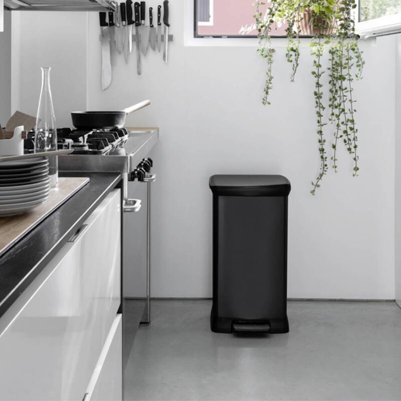 Curver Deco bin metalics 246364 Mülleimer 50 l 390 x 720 x 290 mm Eimer Tonne - 3253922162678