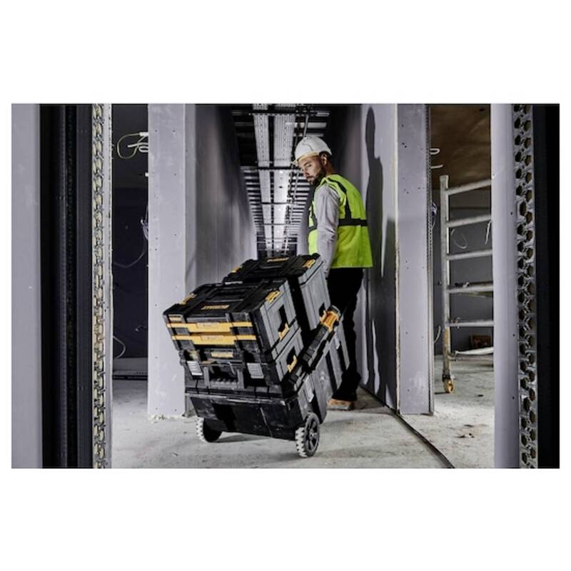 DeWalt Trolley-Koffer unbestückt Werkzeugbox Transportbox 113l flexibel mobil - 3253561178719