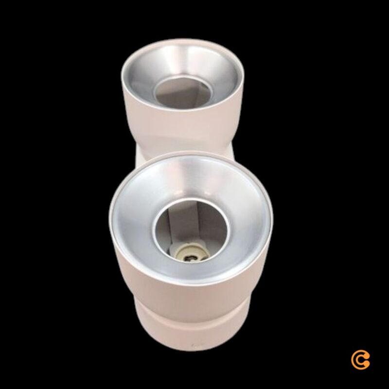 Nordlux Downlight Pitcher GU10 2-flammig Metall weiß dimmbar 24 cm - 5704924016196