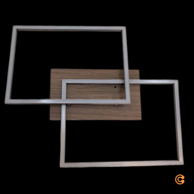 JUST LIGHT Deckenleuchte Iven LED Lampe dimmbar Fernbedienung stahl holz - 4043689971229