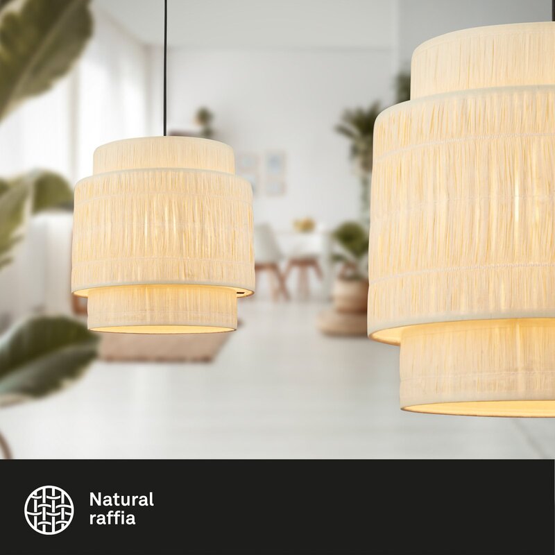 Briloner Papper Hängeleuchte Hängelampe Leuchte Lampe Pendelleuchte Licht - 4002707463245