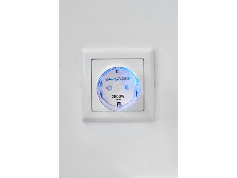 Shelly Smart-Stecker Plug S Gen3 WLAN Repeater Nachtmodus Weiß LED Gateway - 3800235261842