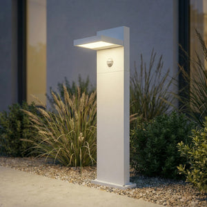 B-Ware Silvan Wegeleuchte Gartenleuchte LED Sensor IP54 Aluminium 65cm weiß modern
