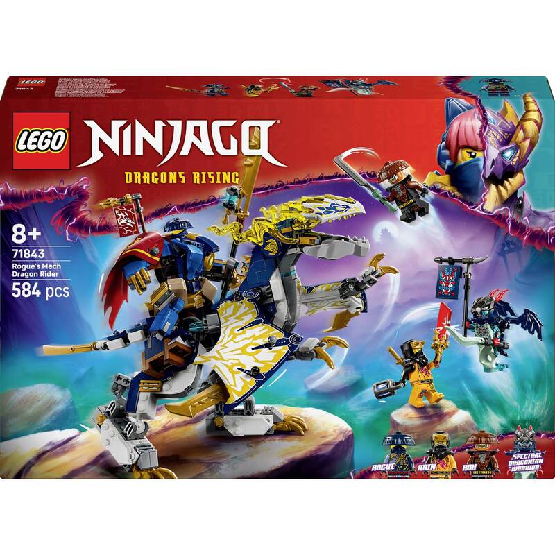 LEGO NINJAGO Spielzeugmech Roboter Drache Rogues Mech Drachenreiter Ninja Set - 5702017929194