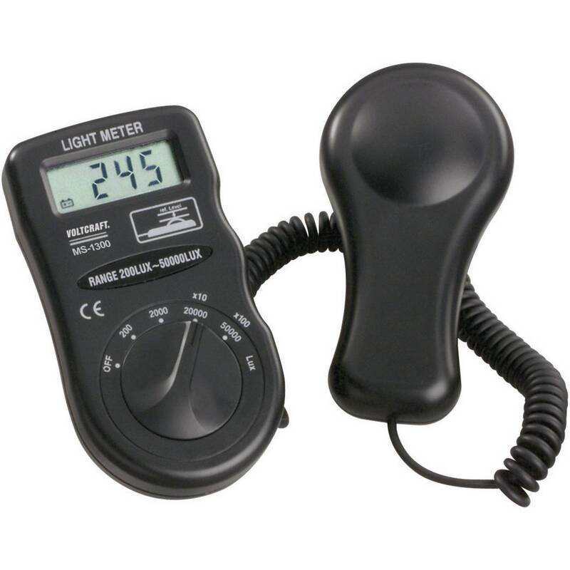 Voltcraft Luxmeter Beleuchtungsstärke MS-1300 0.1-50000lx digital kompakt 160g - 4016138523256