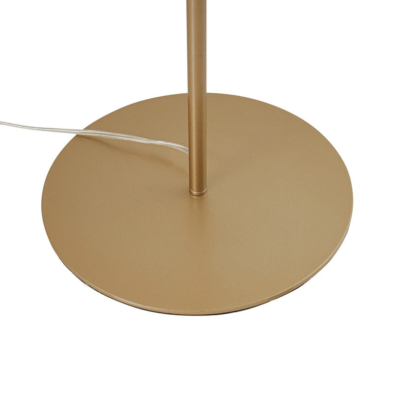 Lucande Stehleuchte Isandro 4-flg. opal/gold 160 cm Glas/Metall Schalter - 4255830903205