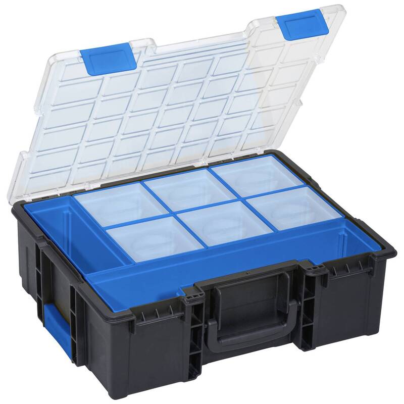 Allit Sortimentskoffer Aufbewahrungsbox EuroPlus Pro K 44.1448L Schwarz 8 Fächer - 4005187543100