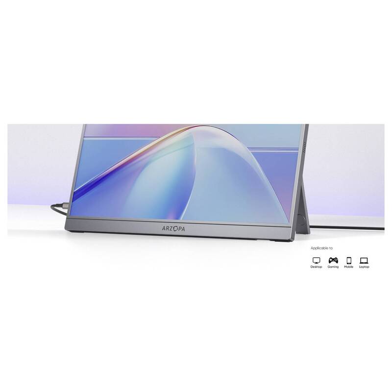 Arzopa RZOPA A1S 14 Zoll LCD-Monitor 1920x1080 25ms HDMI USB-C grau - 6975114120156