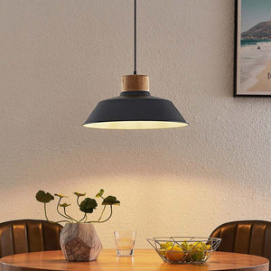 B-Ware Lindby Nefeli Hängeleuchte Deckenlampe Pendelleuchte E27 Mit Holzdetail 1 Flg93