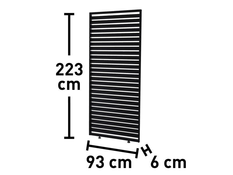 Sichtschutzpaneel Pergola Carinda Aluminium anthrazit 223x93cm individuell - 4007873298806
