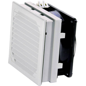 B-Ware Elmeko Filterlüfter Ventilator LV 200 24V/DC lichtgrau 130 x 130 x 77 mm
