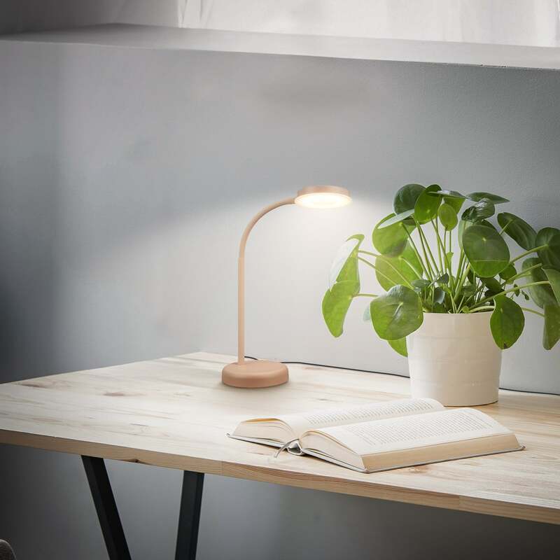 Briloner Tischleuchte Megg LED Lampe dimmbar beige Metall 3000K 55,5cm 800Lumen - 4002707483427