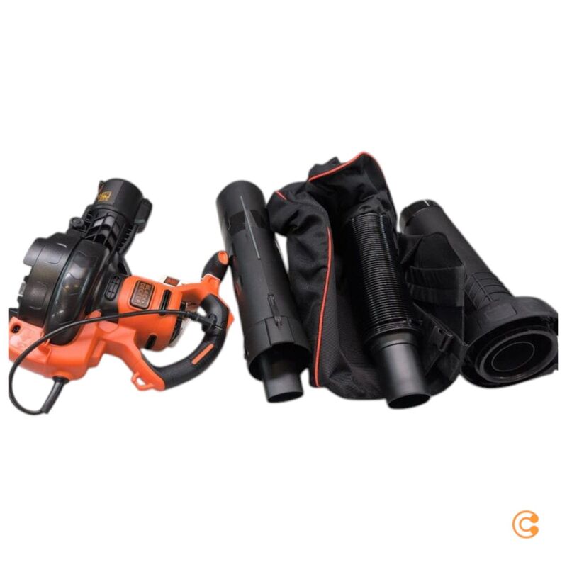 Black & Decker Laubsauger BEBLV300-QS 3-in-1 Elektro Laubbläser Häcksler - 5035048705186