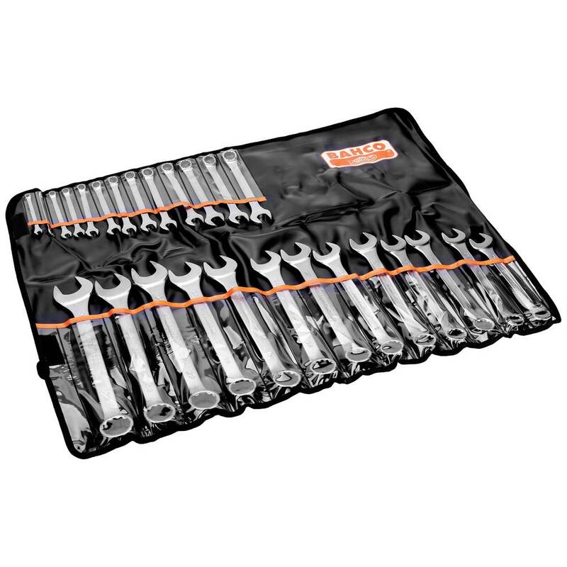BAHCO Ring Maulschlüssel Satz Schlüsselset Kunststoff Tasche 6-32mm 26-teilig - 7314151828929