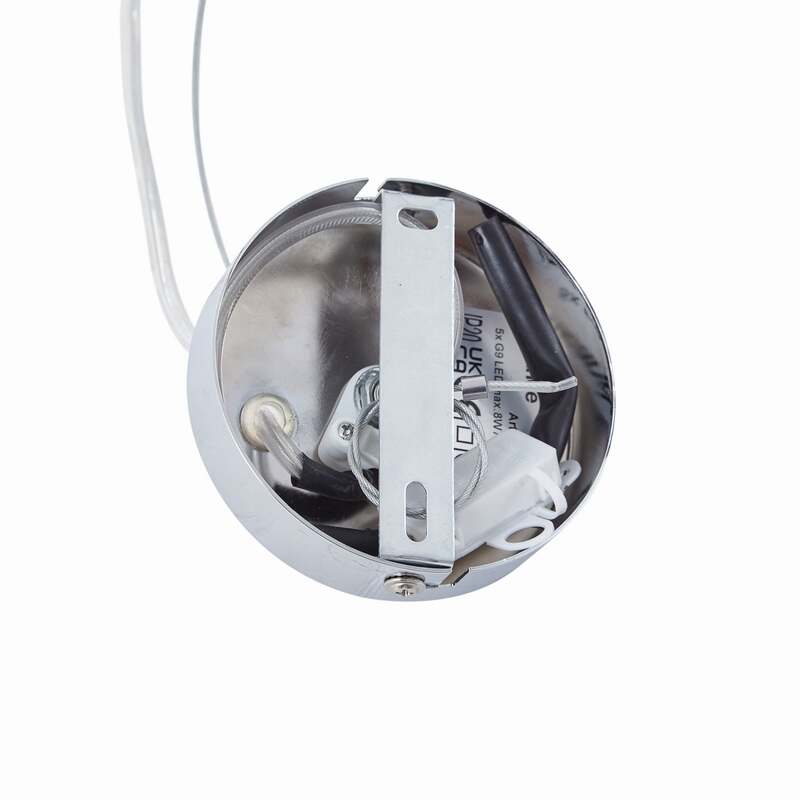 Lucande Hängelampe Kaelor Ø 60 cm satin kupfer dimmbar Aluminium 12x8W G9 - 4251911775914