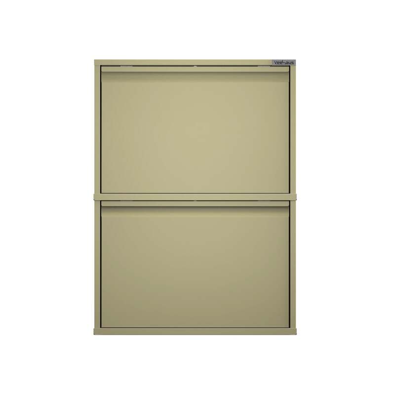 Paplet Schuhschrank Aufbewahrung Gelb Grau Handtuchschrank 685x500x150mm - 8720598052169